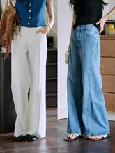 Jicouture Denim 2色デニムワイドレッグパンツ【夏用・フィット・ストレート】