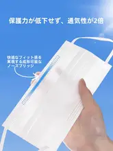 大きいサイズの白色マスク【男女兼用・薄手・夏用】