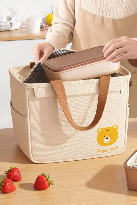 保温バッグ【アルミ箔・厚手・手提げタイプ・ランチボックス用】