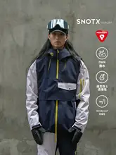 SNOWLINE 保温 防風 防水 透湿加工のブロックカラー スノーボードウェア