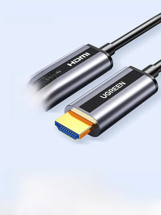 HDMI光ファイバーケーブル 2.0 4K対応 高画質 長距離伝送 テレビ プロジェクター PC モニター 接続用