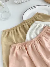 エアリーな軽やかさのシンプルな透け感安全パンツ【夏用・広めのボクサータイプ・通気性】