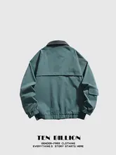 多ポケットデザインのユニセックスワークジャケット【秋用・カラーブロック】
