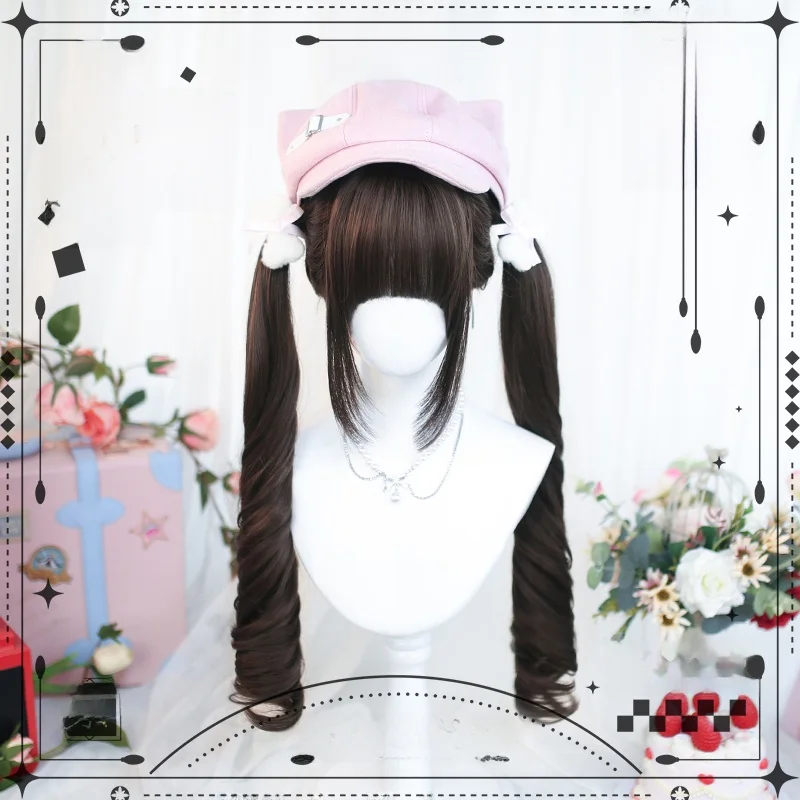 ロリータ風ウィッグ：長卷发とツインテールでカーリーヘアメソッドを実現