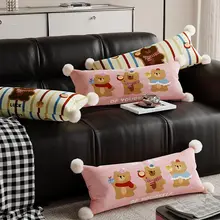 可愛らしい少女風ピンクの抱き枕【カートゥーンデザイン・家庭用・ソファ用】