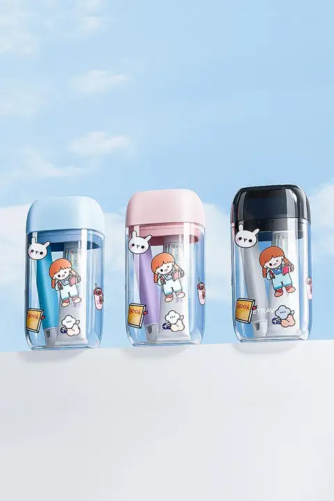 旅行用洗面セット【折りたたみ歯ブラシ・歯磨き粉・洗面器付き】（セットアップ対応）