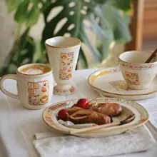 オリジナルデザインの陶器製コーヒーマグカップ【可愛い・新年のギフトに最適】