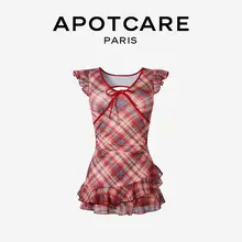 APOTCARE エレガントなデザインの女性用ワンピース水着【保守的なスタイル・ビーチ用】