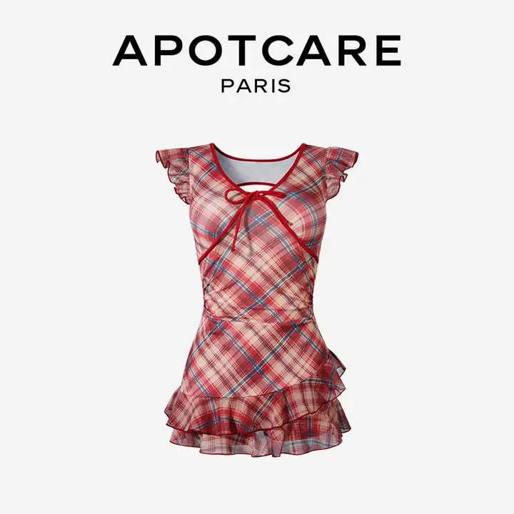 APOTCARE エレガントなデザインの女性用ワンピース水着【保守的なスタイル・ビーチ用】