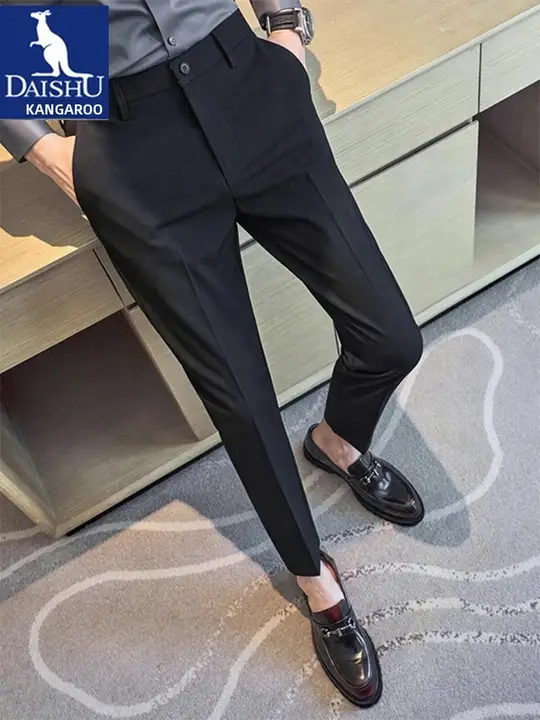 夏用薄手カジュアルパンツ【ストレートシルエット・ビジネス用・シワになりにくい】
