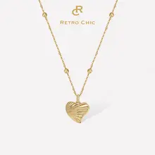 レトロシックなイタリアンデザインのギリシャ神話ハートネックレス