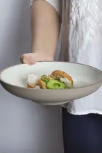陶器プレート 盛り付け皿 ステーキ皿 深皿 サラダ皿 家庭用 創造的