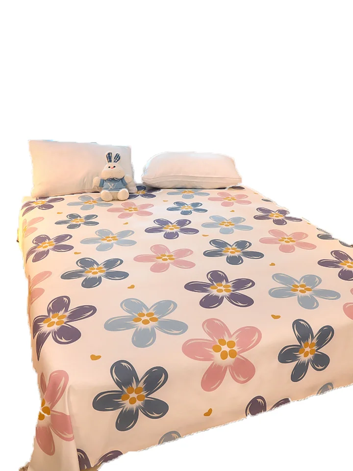 シーツ カートゥーン 子供 学生 寮 用 天然水洗コットン 1.8メートル 布団カバー