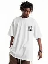 男士夏用 Tシャツ【ラウンドネック・ゆったりしたデザイン】