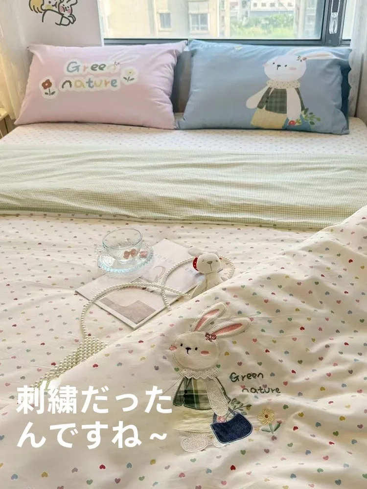 刺繍入り子供用全棉布団カバー：秋冬から四季にわたる快適な寝具体験