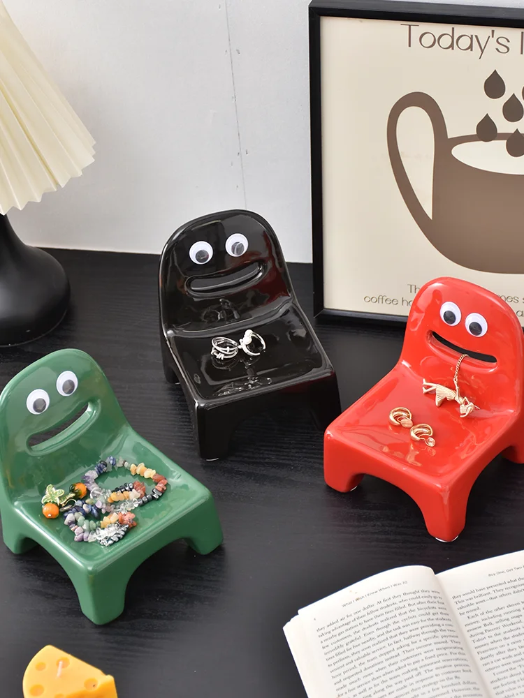 ユニークな小物収納ボックス ヒッピー笑顔の収納スツール おしゃれでインテリアに合う