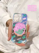 ユニークなデザインのiPhone15プロマックス用二重構造ケース【防衝撃・レイザー仕上げ】（セットアップ対応）