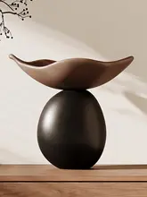 古風な葉のデザインの収納飾り【玄関用・テーブル置きタイプ】