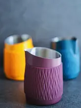 ラテアート用カップ【450ml・ノンハンドル・尖嘴・円嘴】