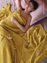 毛毛雨 コットン製 夏用エアコンブランケット【通気性・お昼寝用・ソファ用】