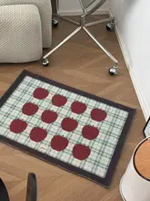 アップルデザインの玄関マット【耐汚れ・滑り止め・キッチン・バスルーム用】