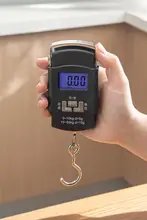高精度ポータブル電子はかり【家庭用・軽量・フック付き】