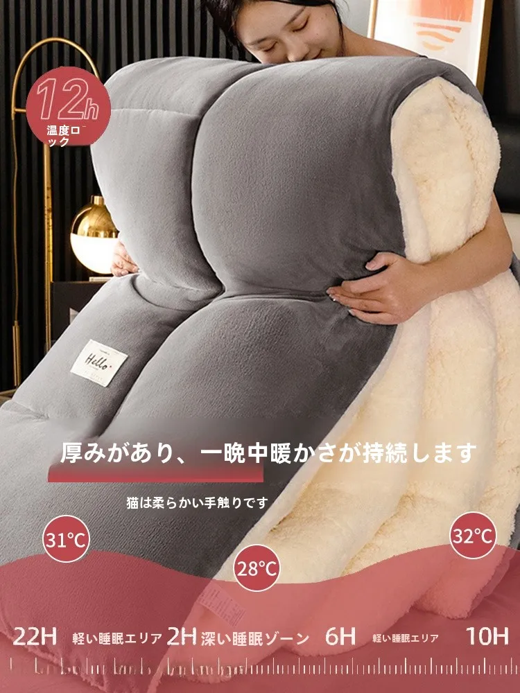 大きいブランケットのサイズと保温性：昊眠のミルク色ラムフリース毛布を徹底解説