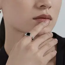 OnchicOR ブラックオニキスリング【オープンデザイン・上質感・女性用】