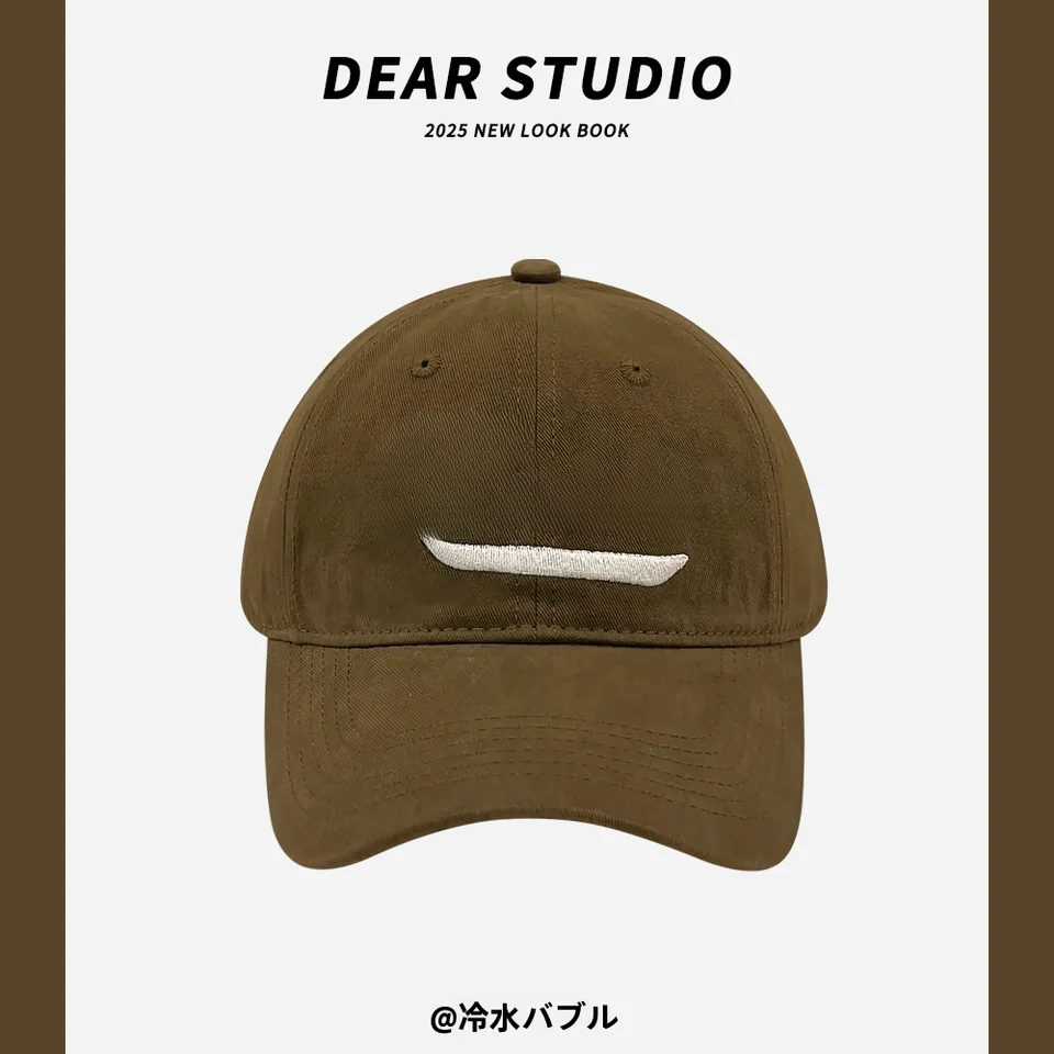 レトロな赤い野球帽【女性用・春夏・UVカット・柔らかいツバ】