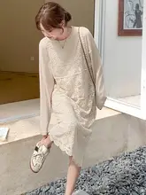 カジュアルなレイヤードワンピース【スウェット素材・長袖・春秋用】（セットアップ対応）