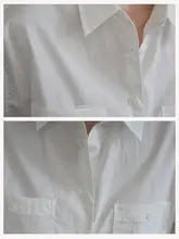 Jicouture ダブルポケット付きシンプルシャツ【フレンチスタイル・秋通勤用】