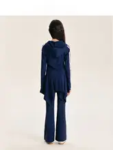 セットアップ キッズ ガールズ パーカー スカートパンツ アシンメトリー スポーティ おしゃれ 秋「BarryBanny」