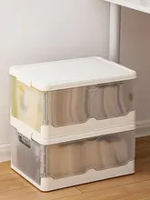 本収納ボックス クリア プラスチック 防塵 蓋付き 家庭用 学生用 本整理