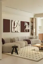 立体砂岩の馬の壁掛けアート【リビング装飾・高級感・ソファ背景用】