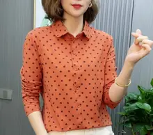 ポロ襟の綿100%ボーダー長袖シャツ【フィット・カジュアル】