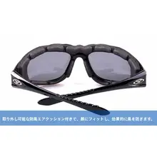 アウトドア用 防風偏光サングラス【バイク・自転車・夜間視認性】