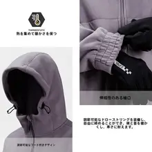 骆驼アウトドア レディース春秋用フード付きフリースジャケット【保温・登山・ハイキング・インナー】