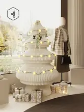 折りたたみ式 北欧風大きな光るクリスマスツリー【商用装飾用・軽量収納】