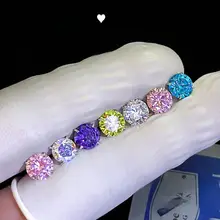 医療用チタン製ジルコニアピアス【女性用・スクリュー式・耳用・クリスタル風】
