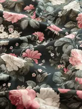 コットン生地の花柄ハンドメイドカバージャケット【極上の柔らかさ・レトロデザイン】