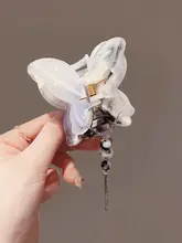 高級感あるバタフライクリップ【国風デザイン・後頭部用・半分アップ】