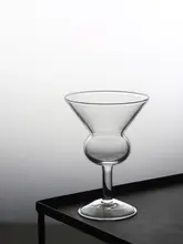 高級ボロシリケイトガラスカップ【スタイリッシュデザイン・高脚・ジュースおよび飲料用】