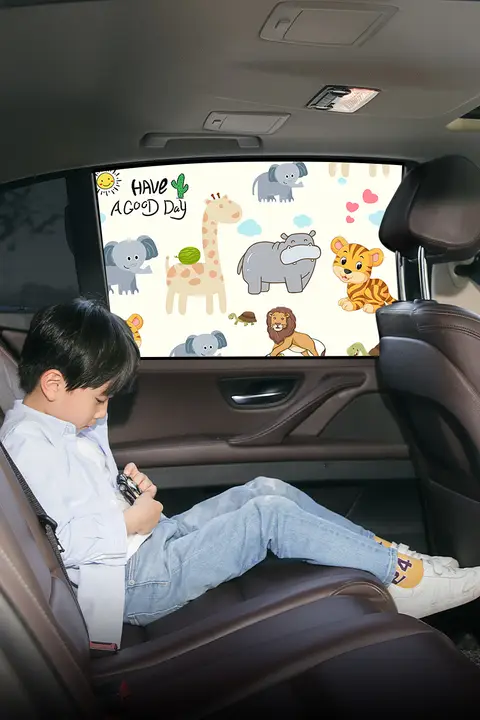 自動車用サイドウィンドウサンシェード【赤ちゃん用・磁石式・プライバシー保護】