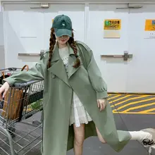 流行のロングトレンチコート【春用・高冷気質・イギリス風・細見え効果】