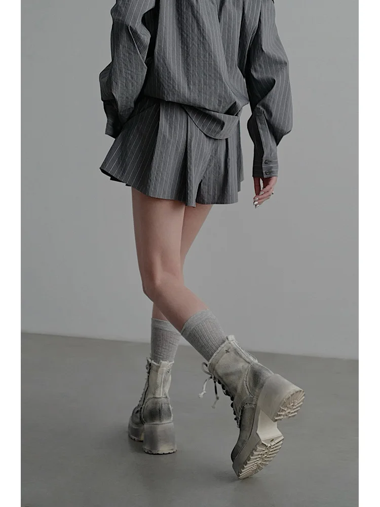 ゴムウエスト短パンツ【プレッツェルデザイン】：打ちっぱなし服装女性に最適な百搭スタイルとは