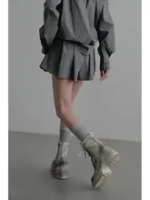 ゴムウエスト短パンツ【プレッツェルデザイン】（セットアップ対応）
