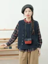 秋季向けのウールニットベスト【ゆったりしたデザイン・女性用】