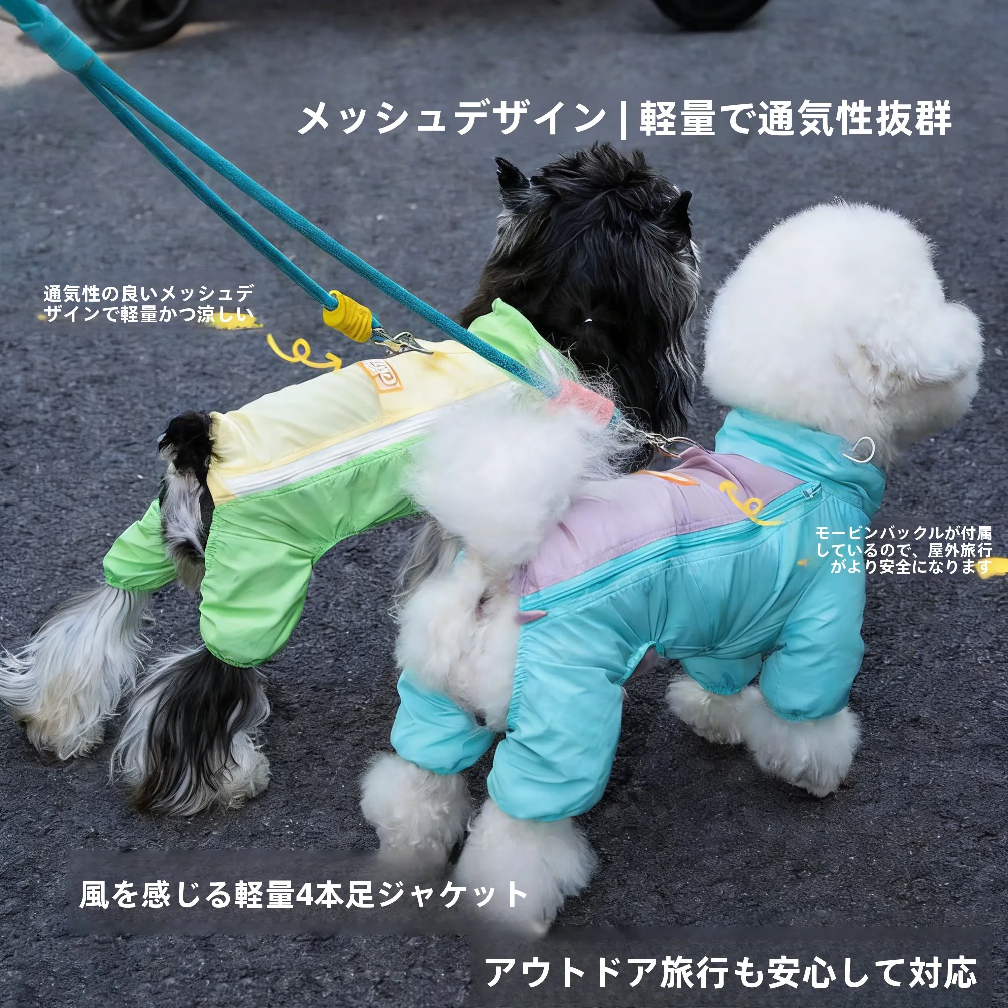 春用犬用四脚服：初心者が外出時にも安心できる防水汚れ防止スタイル