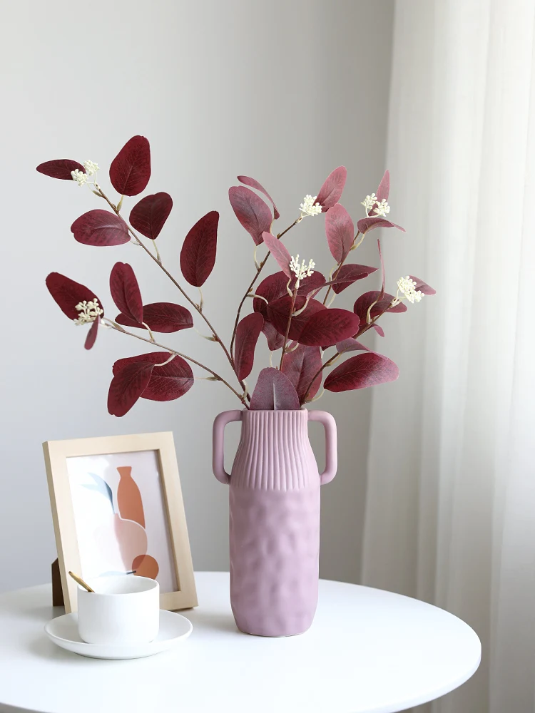 フェイクフラワー ユーカリの葉 グリーン植物 装飾花 リビング向けおしゃれな飾り