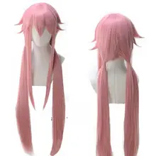 我妻由乃風キャラクターコスプレウィッグ【桜色・束ね髪スタイル】